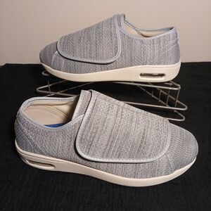 Mei Macleod Unisex  Gray Orthopedic Diabetic Sneakers  Women's 10/Men's 9